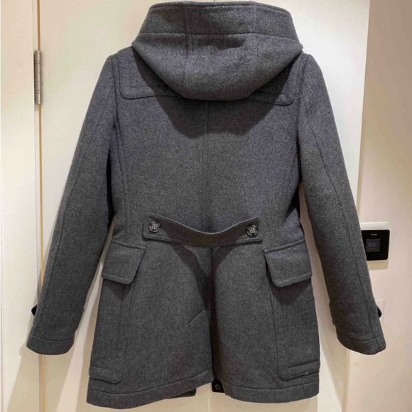 Burberry Wool Coat with detachable Fur Hood - Picture 2 of 4